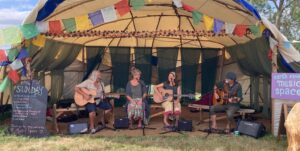 hand to hand at glastonbury festival